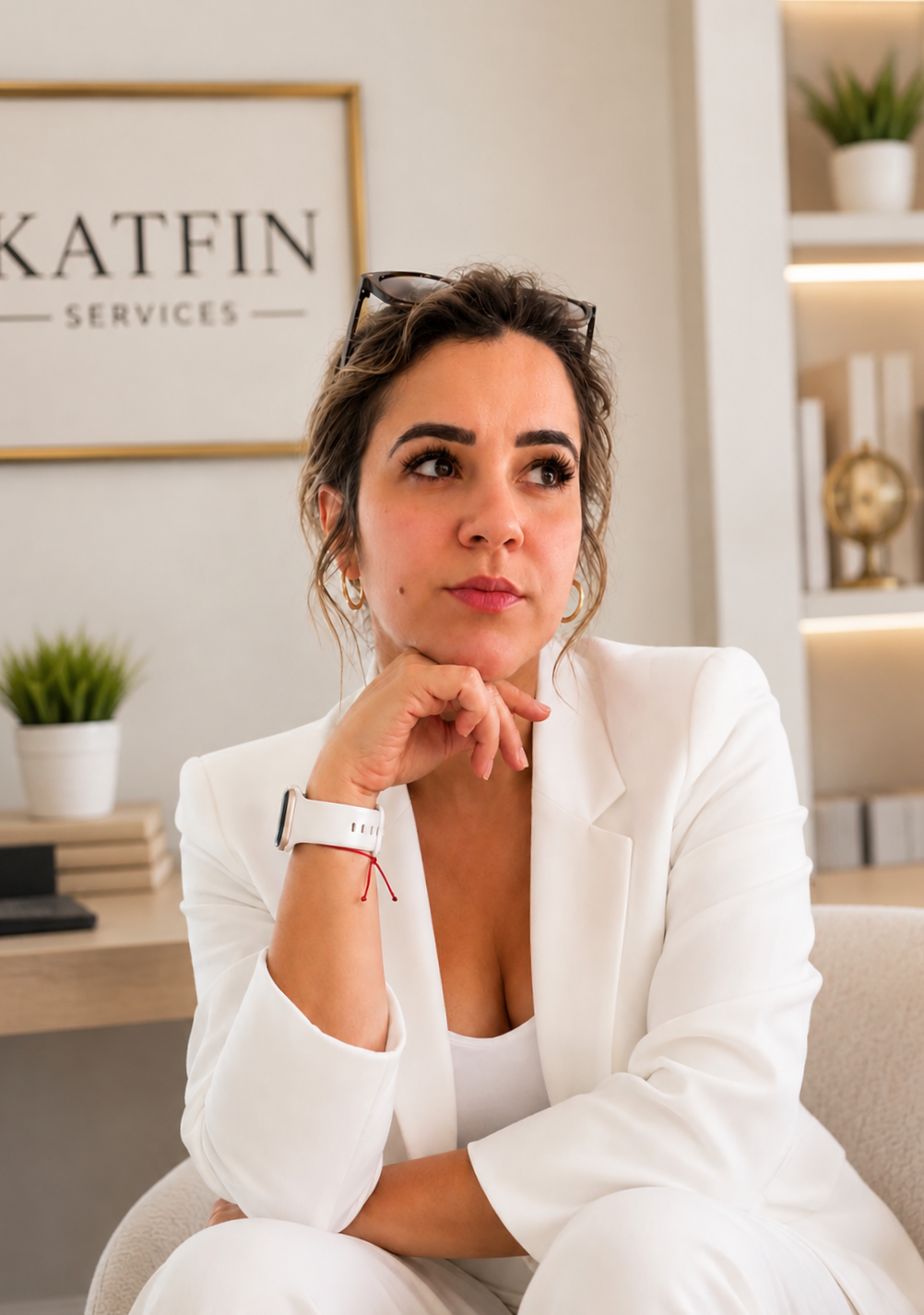 Portrait of Katherine, founder of KatFin Services LLC